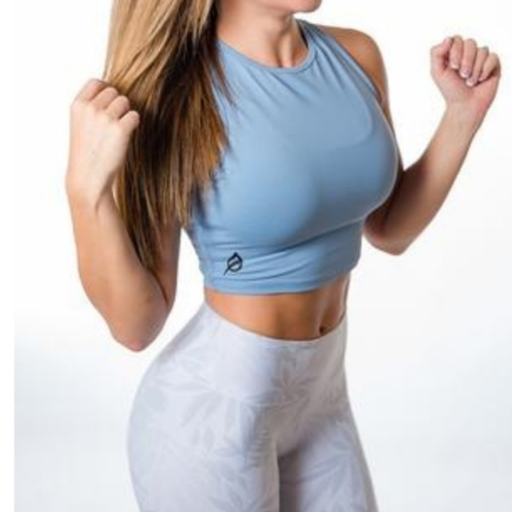 NWOT Ptula Tawni Twist Tank in Dusk Blue